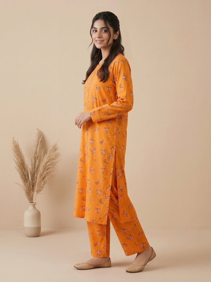 Floral Spray Kameez with Matching Shalwar