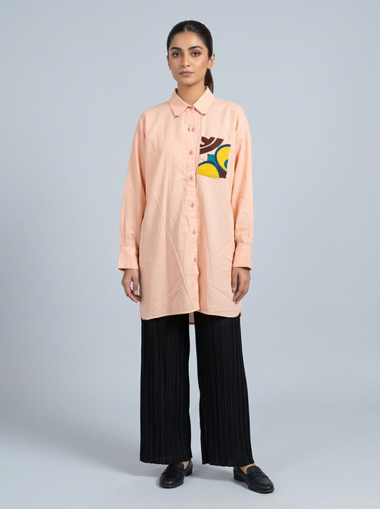 Peach Pocket Shirt
