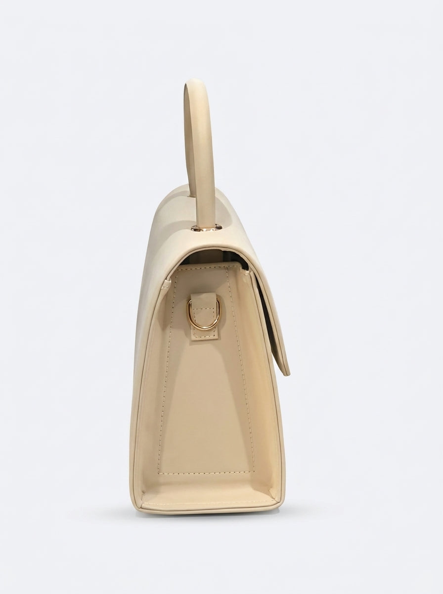 Structured Top Handle Handbag