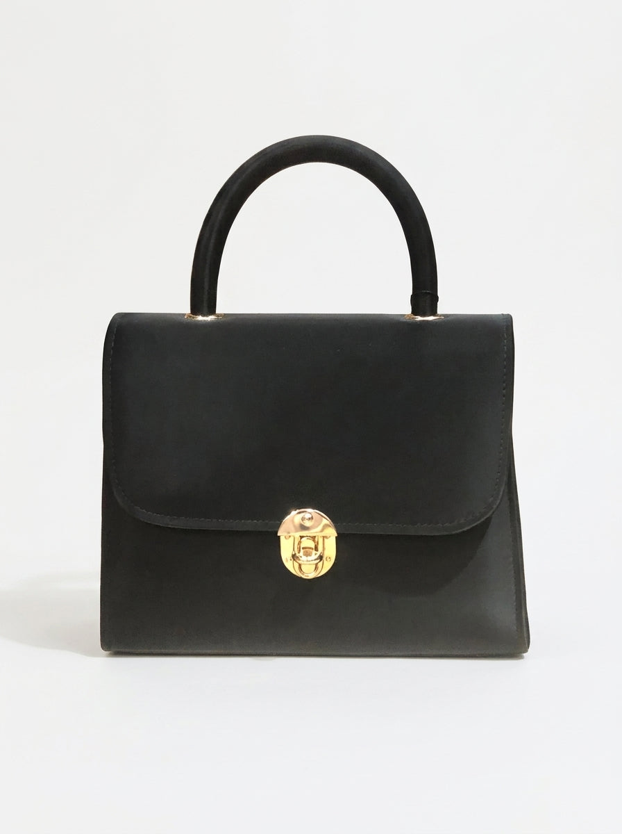 Structured Top Handle Handbag