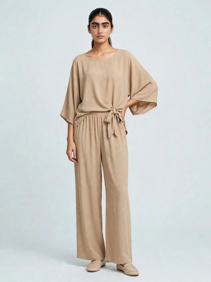 Rust Kimono Sleeve Co-ord Set