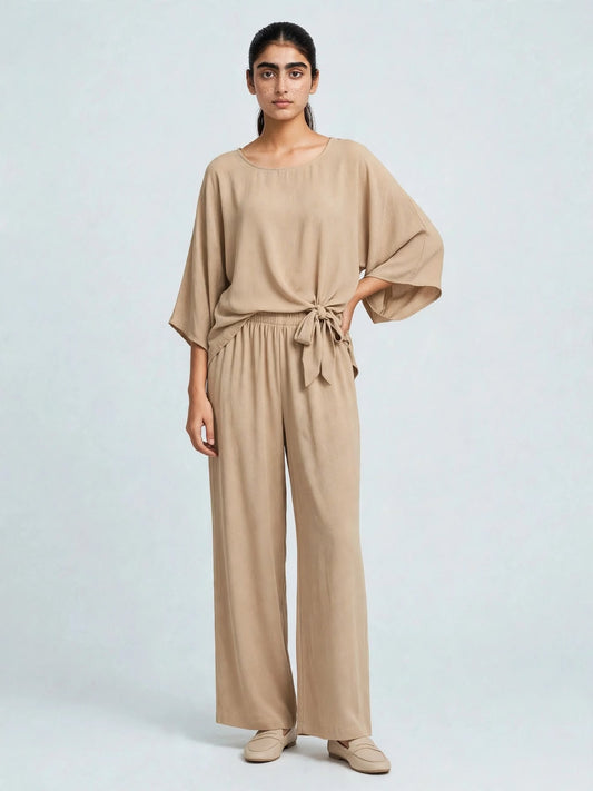Rust Kimono Sleeve Co-ord Set