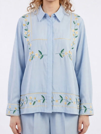 Floral Embroidered Co-ord Set