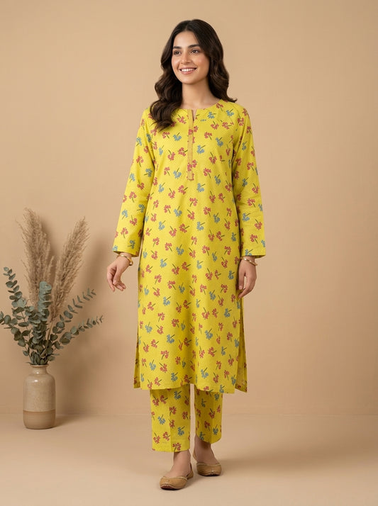 Floral Spray Kameez with Matching Shalwar
