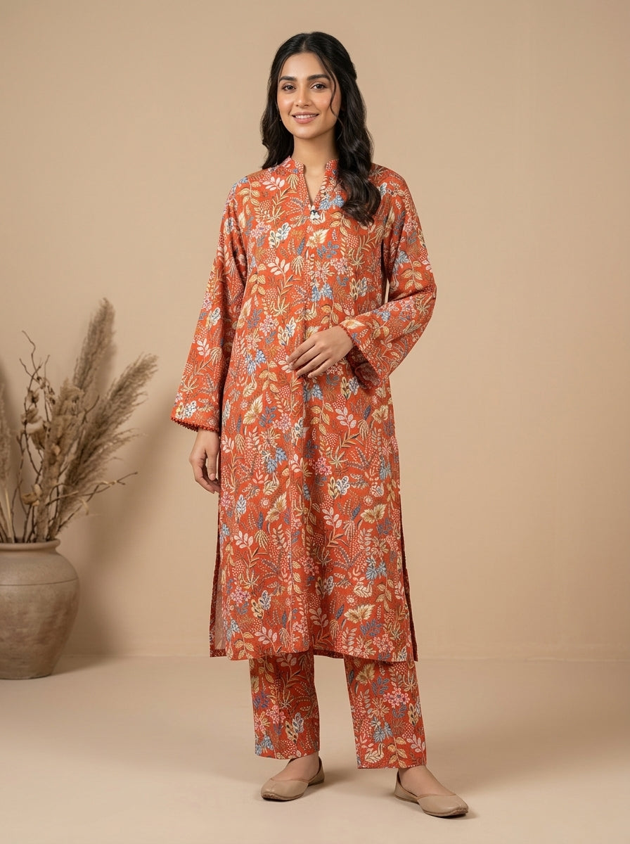 Botanical Print Kameez with Matching Shalwar