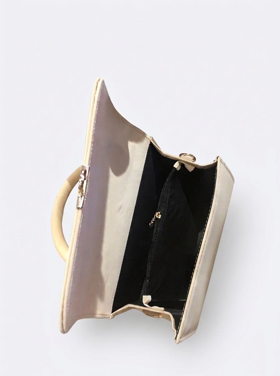 Structured Top Handle Handbag