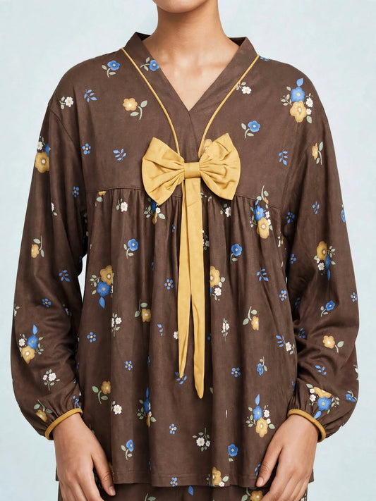 Midnight Polka Dot Comfort Night Wear Set