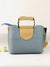 sky blue leather ladies handbags shoulder bags purse for girls