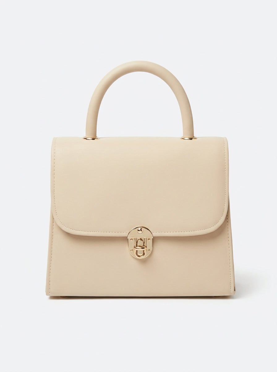 Structured Top Handle Handbag