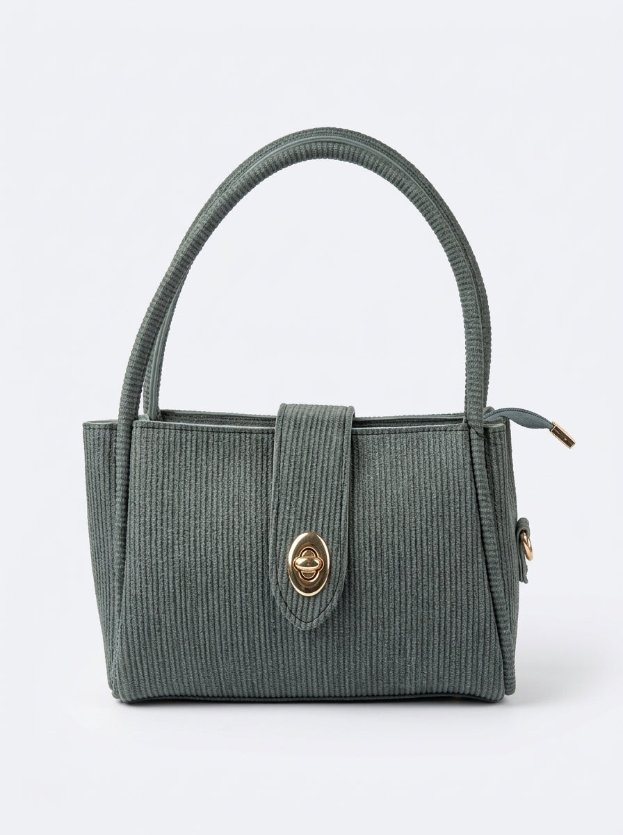 Textured Flap Mini Handbag