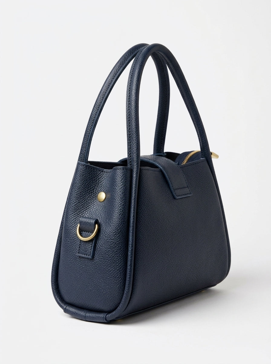 Textured Flap Mini Handbag