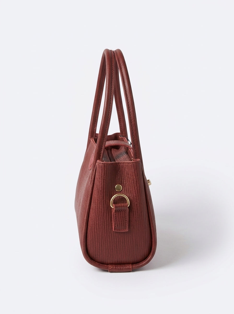 Textured Flap Mini Handbag