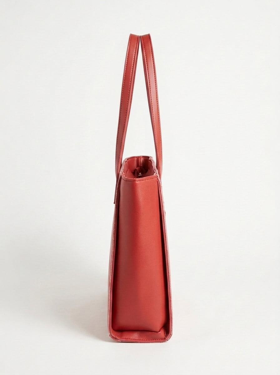 Textured Panel Tote Bag