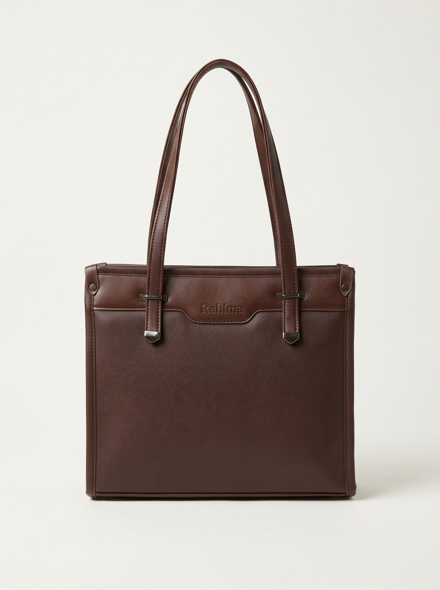 Structured Shoulder Tote Bag