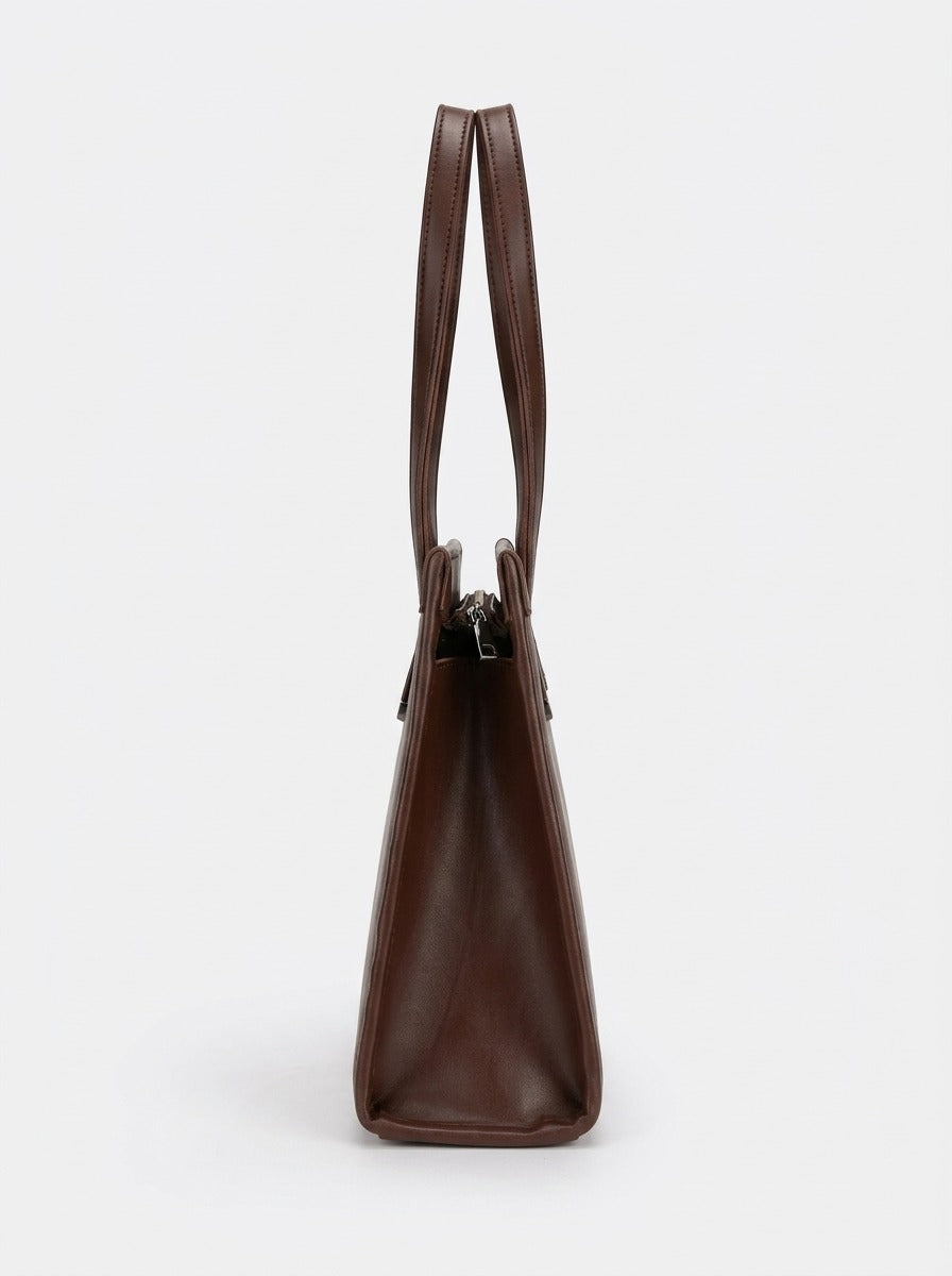Structured Shoulder Tote Bag
