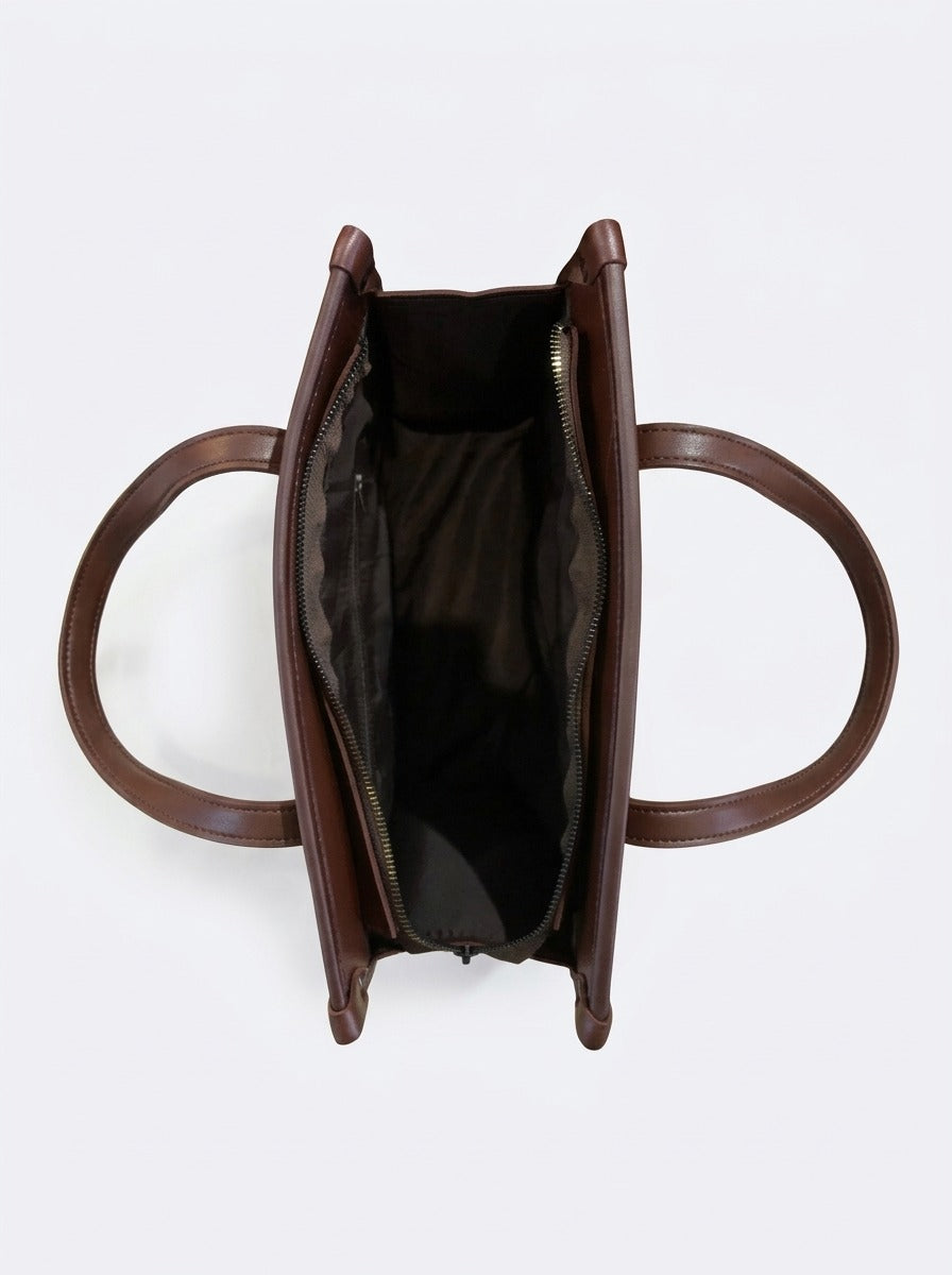 Structured Shoulder Tote Bag