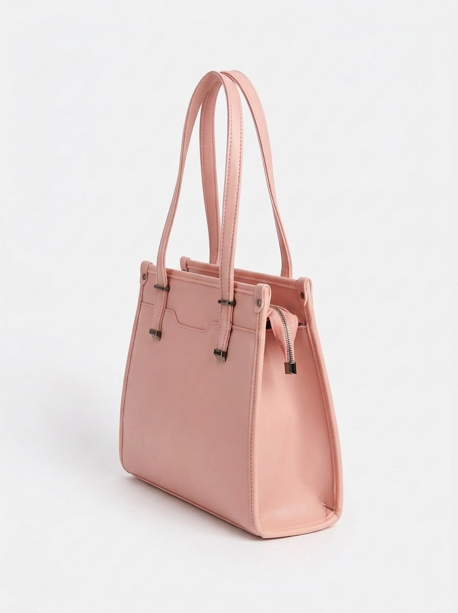 Structured Shoulder Tote Bag