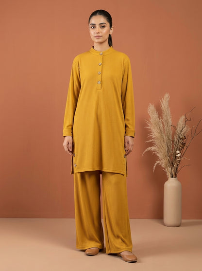 Ribbed Tunic & Wide-Leg Trouser 2-Piece Co-ord Set
