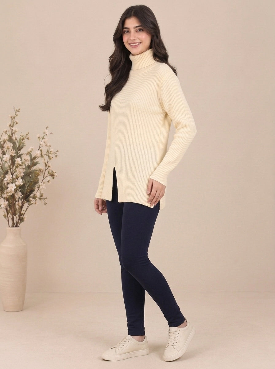 High-Waisted Fleece-Lined Stretch Leggings