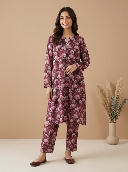 Bloom Print Kameez with Matching Shalwar