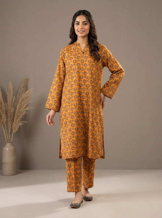 Ethnic Printed Kameez with Matching Shalwar