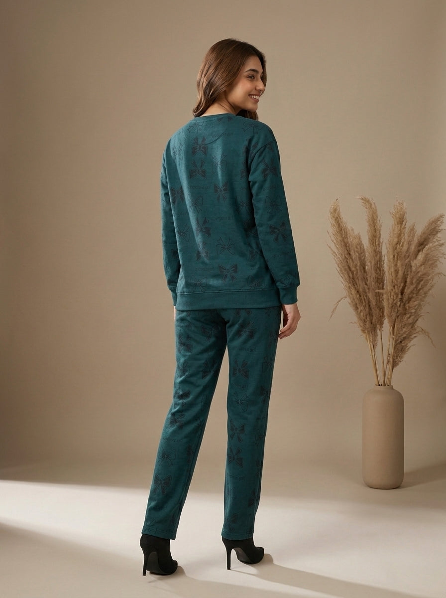 Graphic Printed Sweatshirt with Matching Trousers
