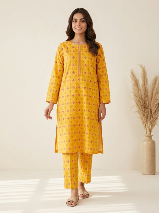 Floral Spray Kameez with Matching Shalwar