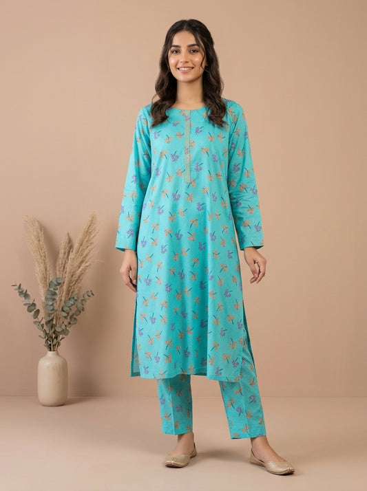 Floral Spray Kameez with Matching Shalwar
