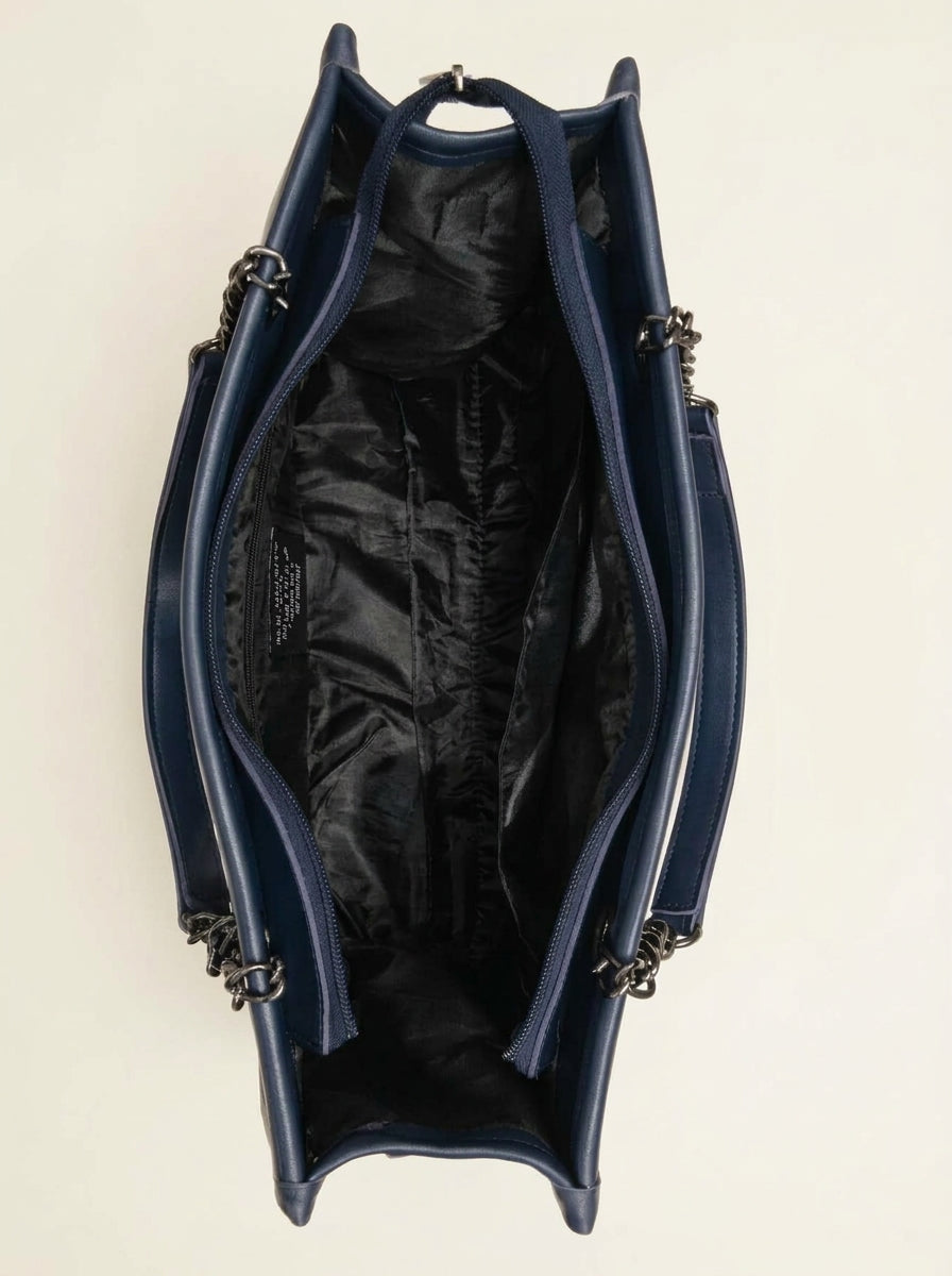 Chain Accent Tote Bag
