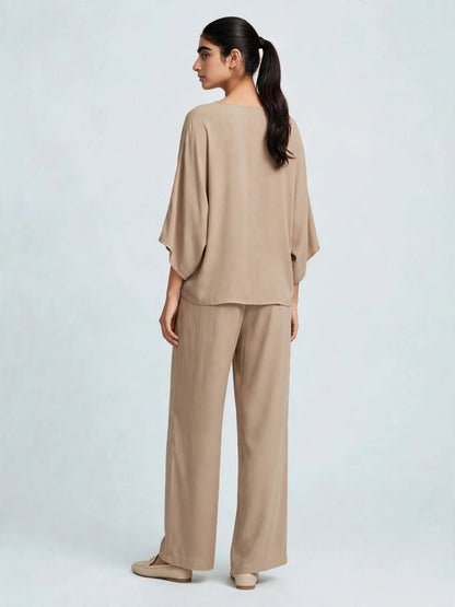 Rust Kimono Sleeve Co-ord Set