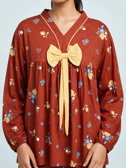 Midnight Polka Dot Comfort Night Wear Set