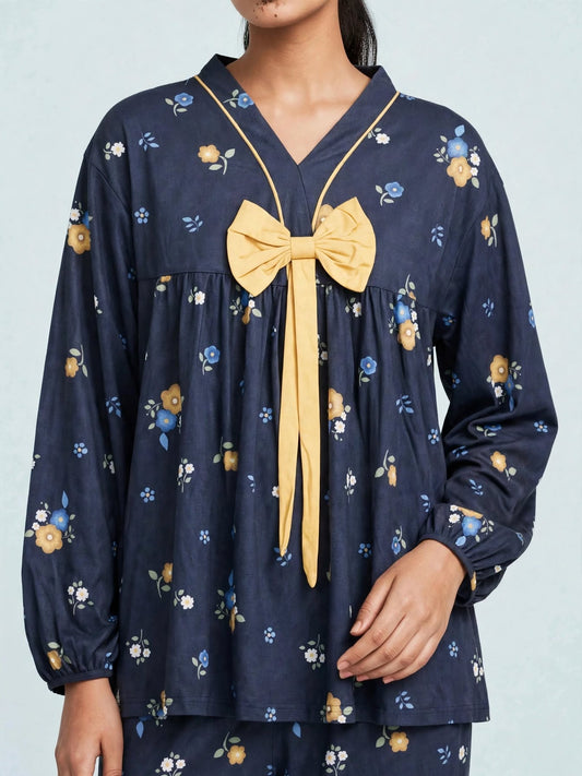 Midnight Polka Dot Comfort Night Wear Set