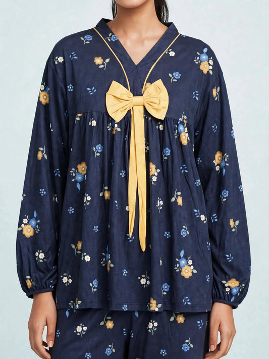 Midnight Polka Dot Comfort Night Wear Set