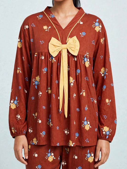Midnight Polka Dot Comfort Night Wear Set