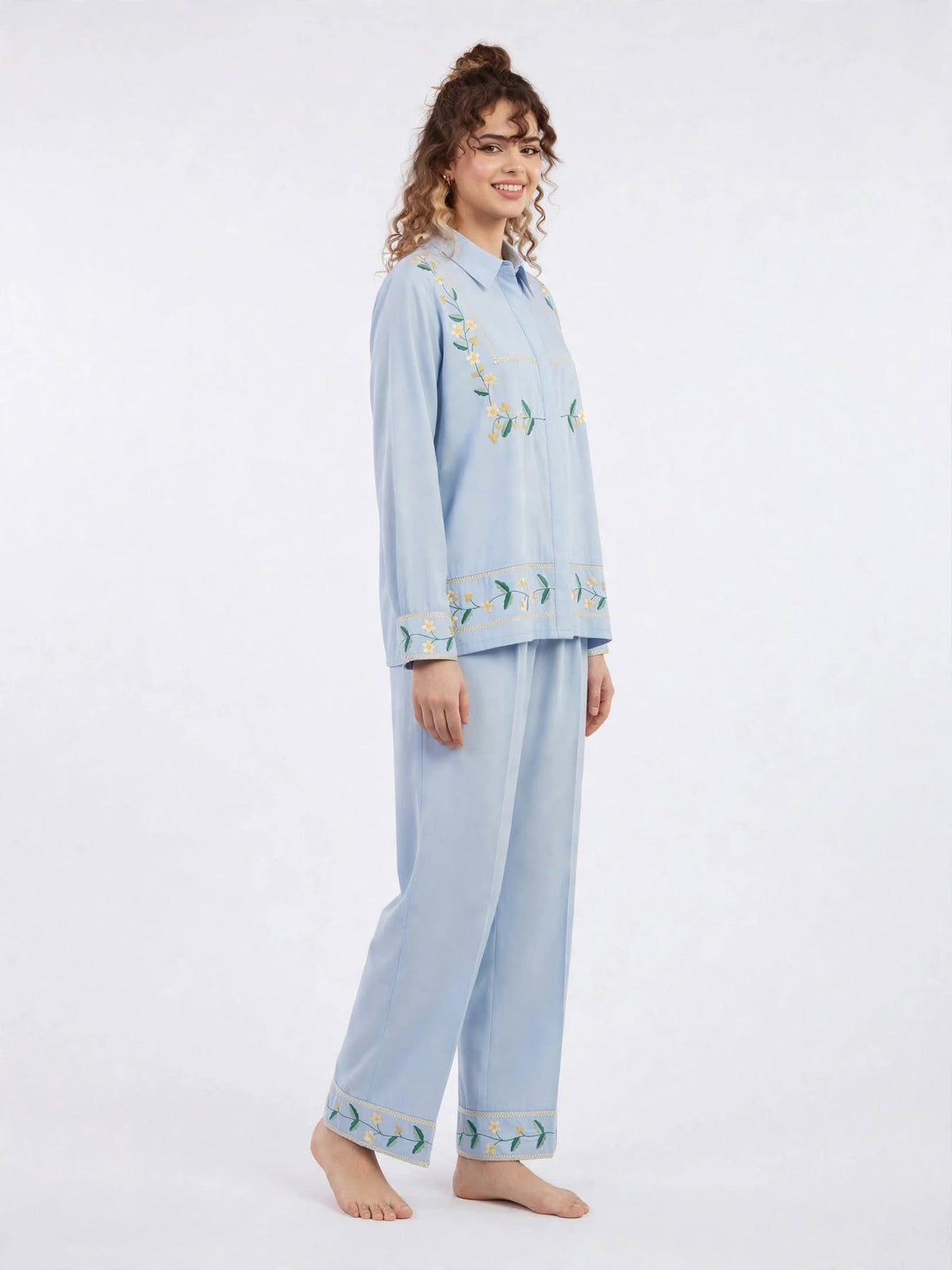Floral Embroidered Co-ord Set