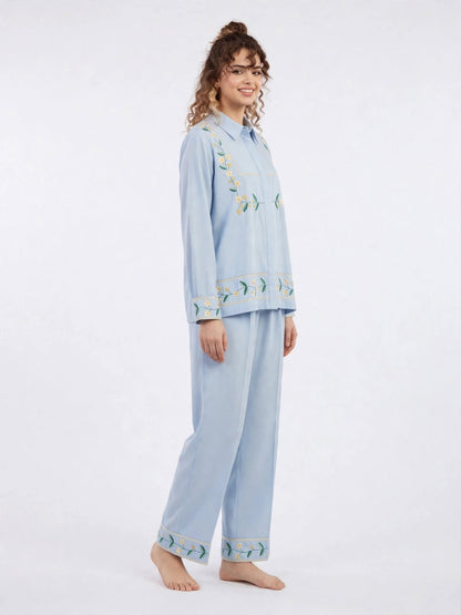 Floral Embroidered Co-ord Set