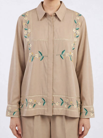 Floral Embroidered Co-ord Set