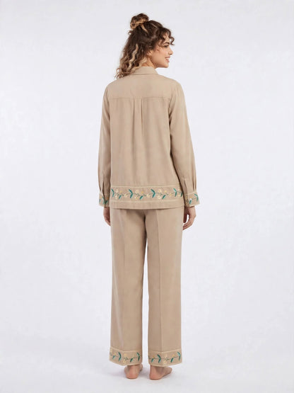 Floral Embroidered Co-ord Set