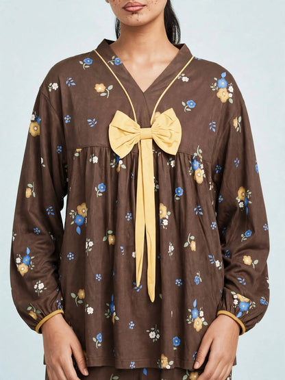 Midnight Polka Dot Comfort Night Wear Set