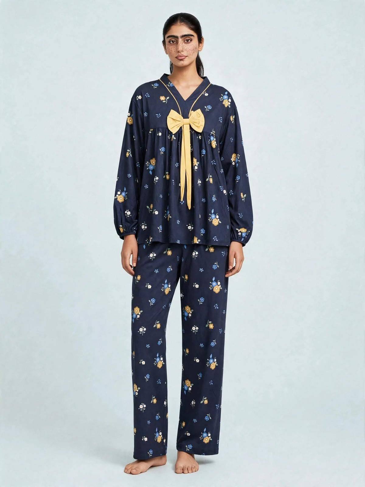 Midnight Polka Dot Comfort Night Wear Set