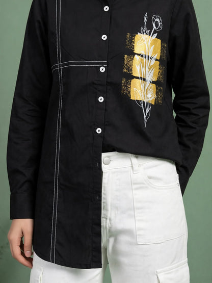 Botanical Print Shirt