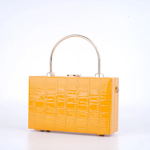 Croc Yellow Clutch