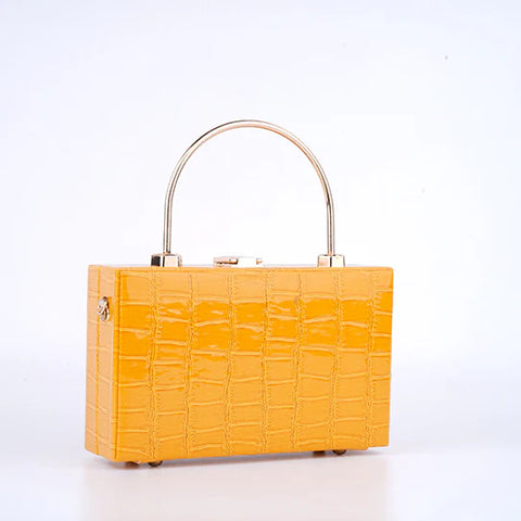 Croc Yellow Clutch