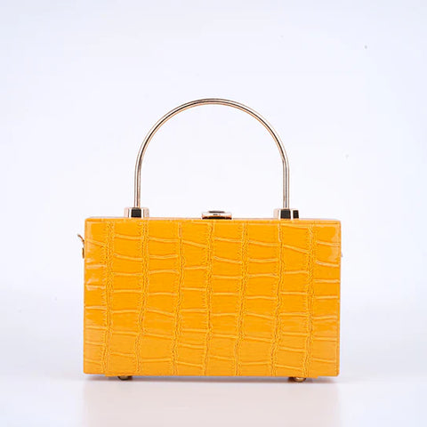 Croc Yellow Clutch