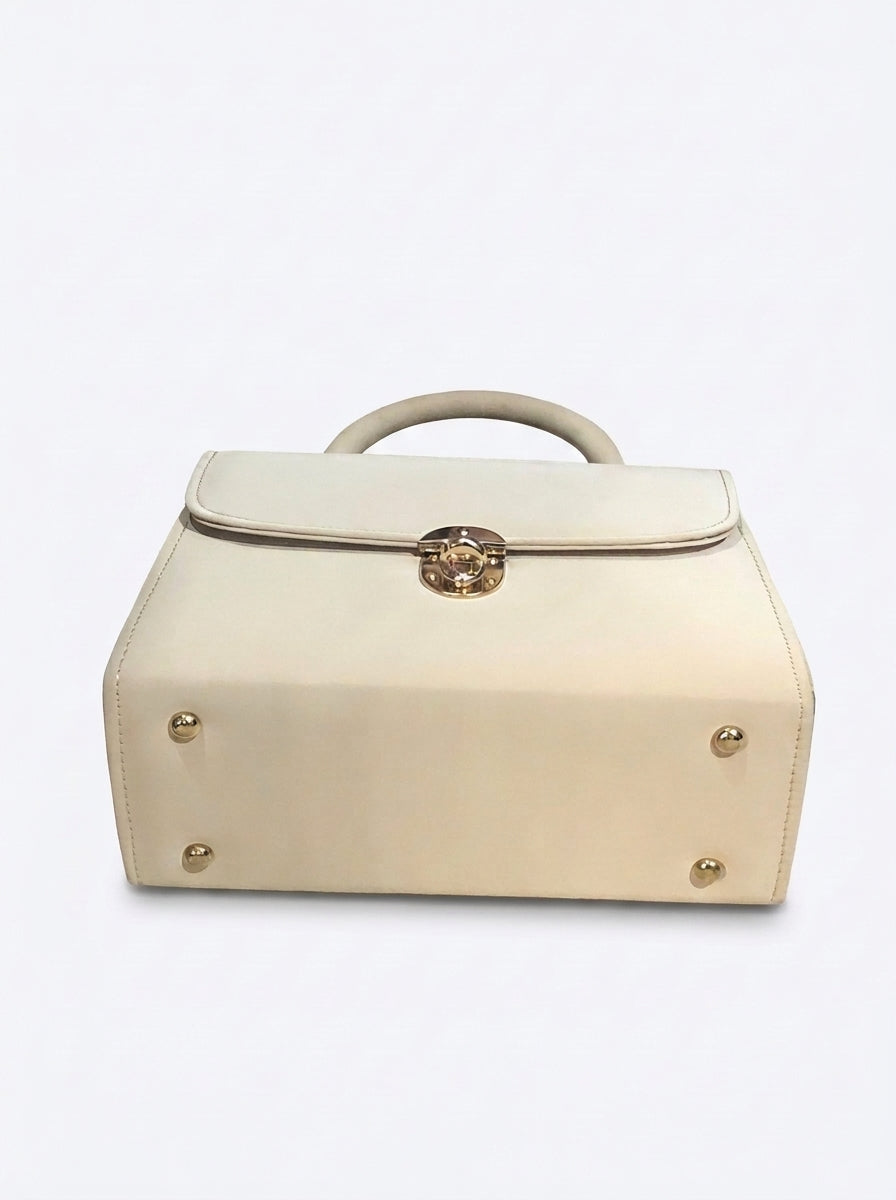 Structured Top Handle Handbag
