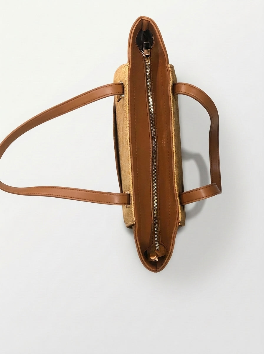Textured Panel Tote Bag