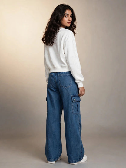 White Bow Sweatshirt